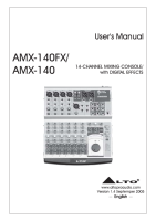 Alto AMX-140-FX - Owners Manual 
